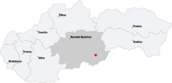 Map slovakia rimavska sobota